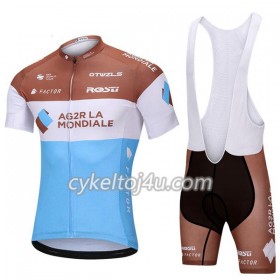 Cykeltrøje + Cykelshorts 2018 AG2R La Mondiale N001